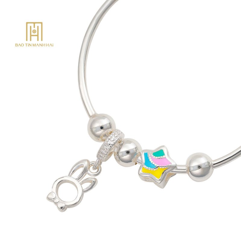 Vòng tay bạc trẻ em BAVTB92KD0-306006