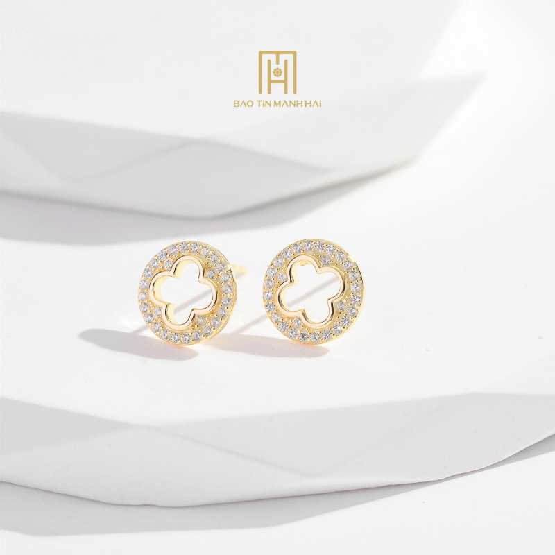 Bông tai bạc BCBTB92KDH-305005