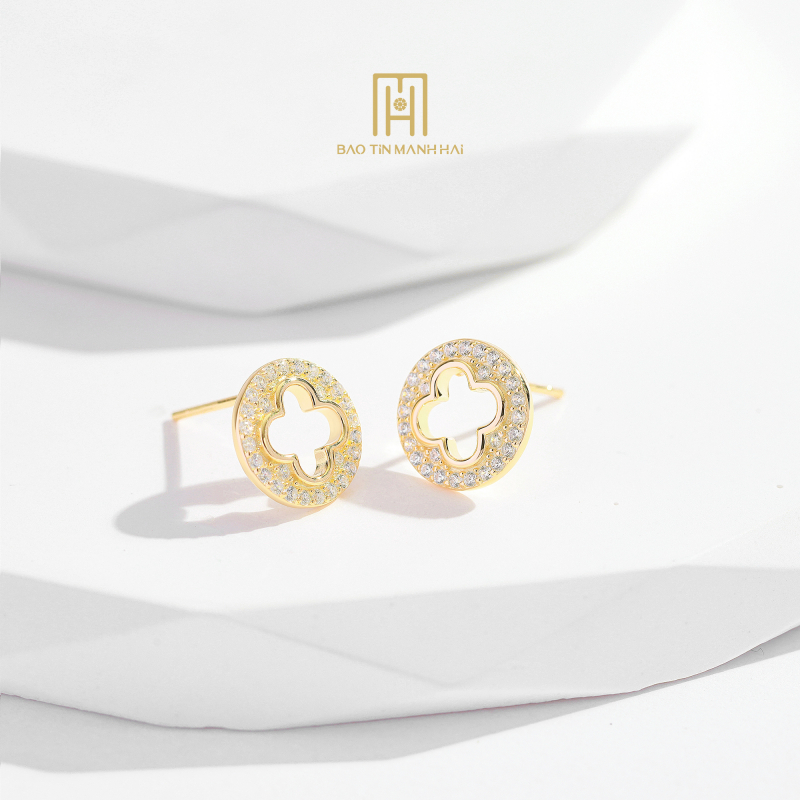 Bông tai bạc BCBTB92KDH-305005