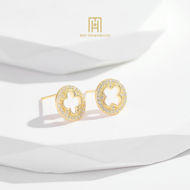 Bông tai bạc BCBTB92KDH-305005