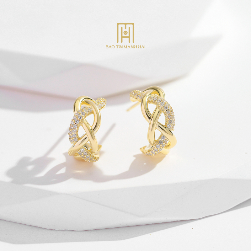 Bông tai bạc BCBTB92KDH-305046