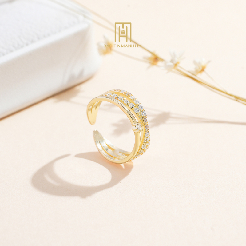 Nhẫn bạc BCN1B92CZH-305015