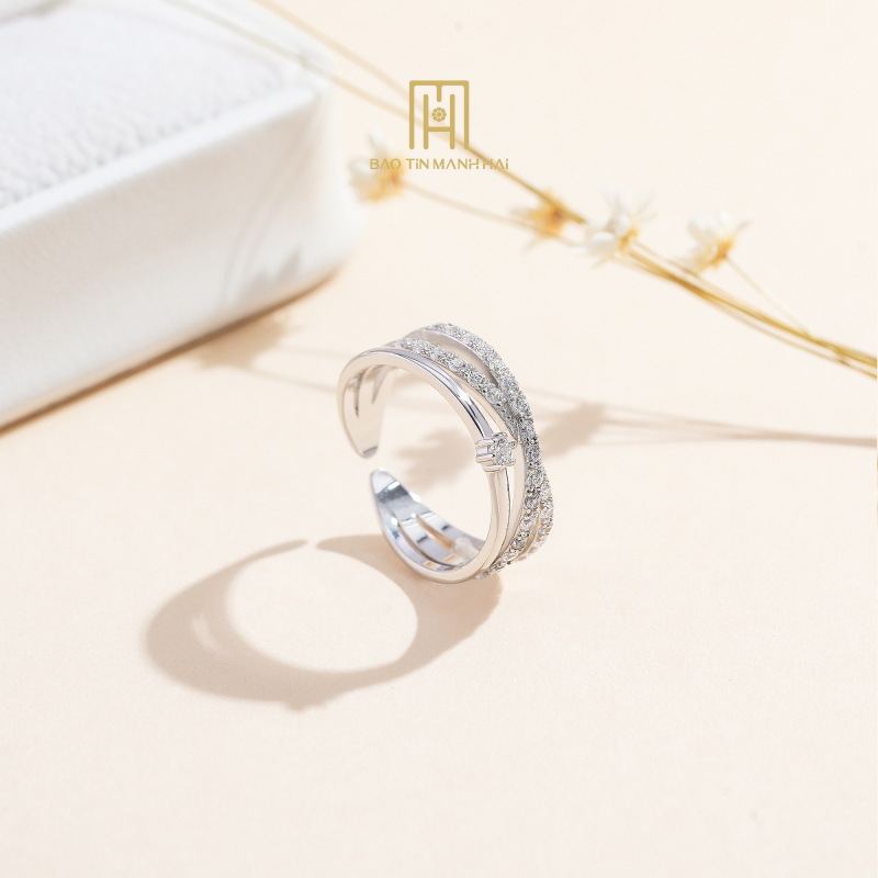 Nhẫn bạc BCN1B92CZH-305015