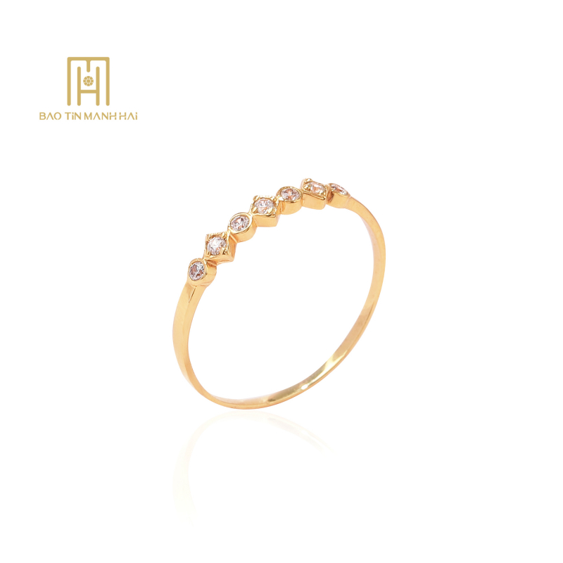 Nhẫn Vàng 10K Phong Cách Ý - CNN1V10KDH-209007