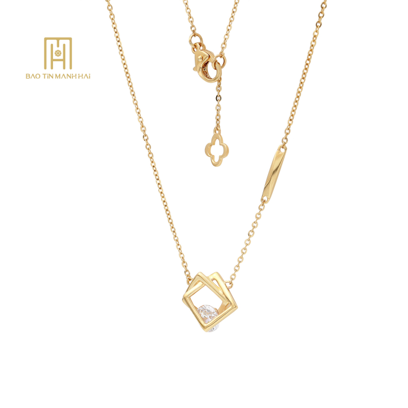 (NEW) Dây liền mặt Nhập Khẩu Hàn Quốc 14k NHD2V14CZH-309006