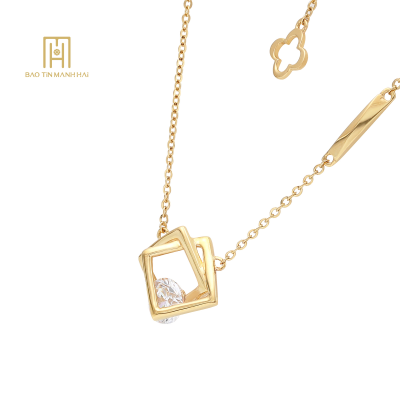 (NEW) Dây liền mặt Nhập Khẩu Hàn Quốc 14k NHD2V14CZH-309006