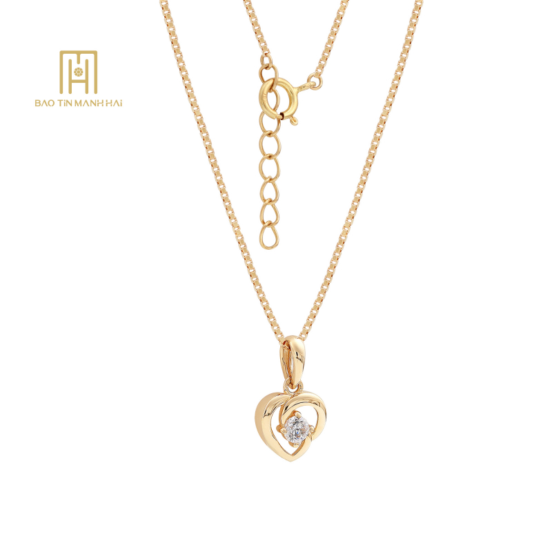 (NEW) Mặt dây Nhập Khẩu Hàn Quốc 14k  NHMAV14CZH-309004