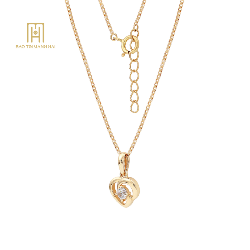 (NEW) Mặt dây Nhập Khẩu Hàn Quốc 14k  NHMAV14CZH-309004