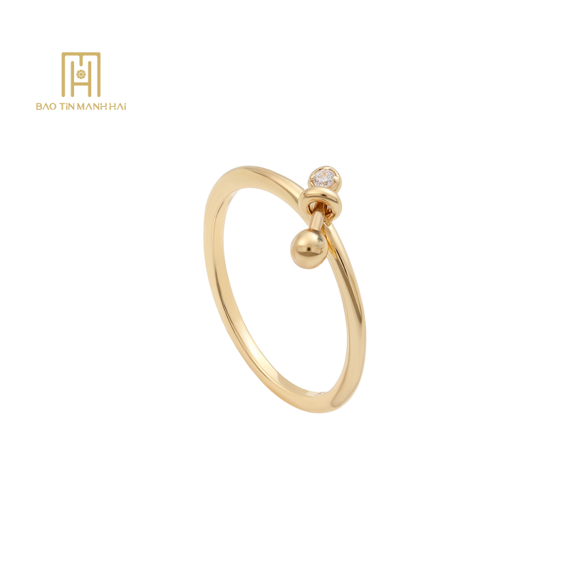 (NEW) Nhẫn nhập khẩu Hàn Quốc 14k ( GP4-5760-LR) NHN1V14CZH-309002