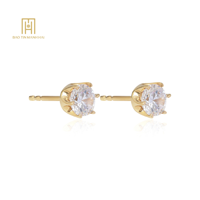 Bông tai phong cách Ý PYBTV18CZH-205007