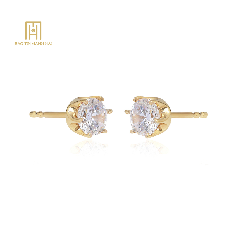 Bông tai phong cách Ý PYBTV18CZH-205007