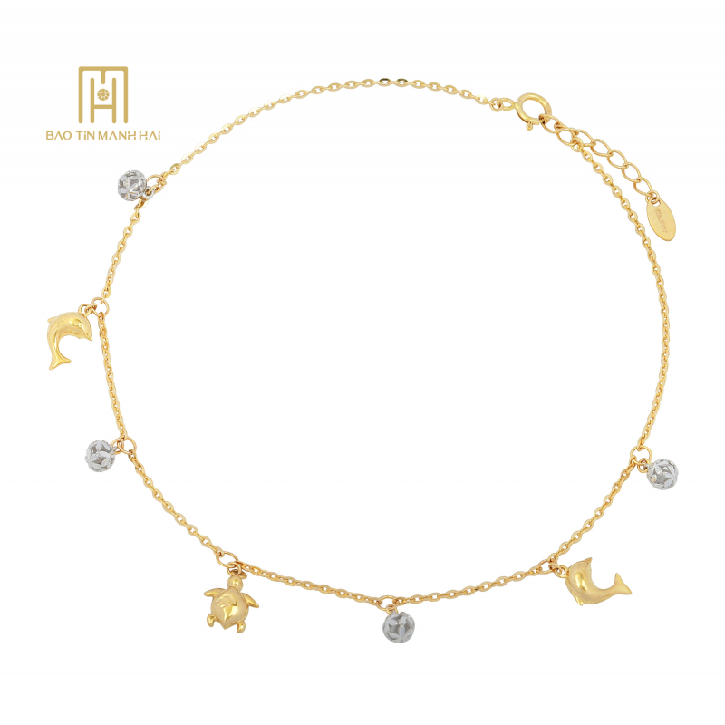 Lắc chân vàng phong cách Ý PYLCV10KD0-207001