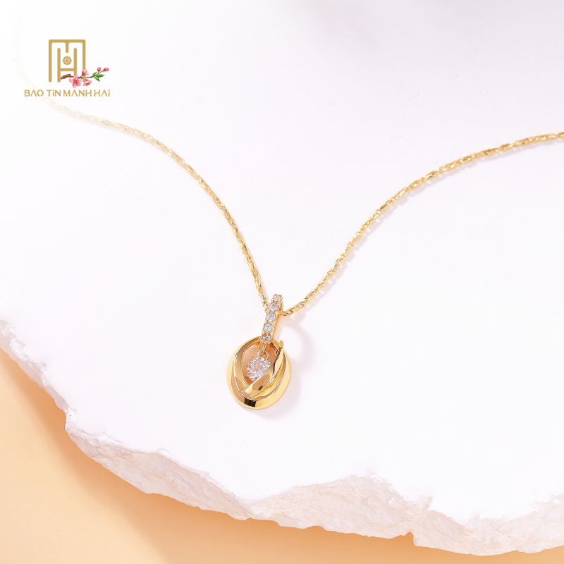 Mặt dây phong cách Ý. PYMAV10CZH-401002