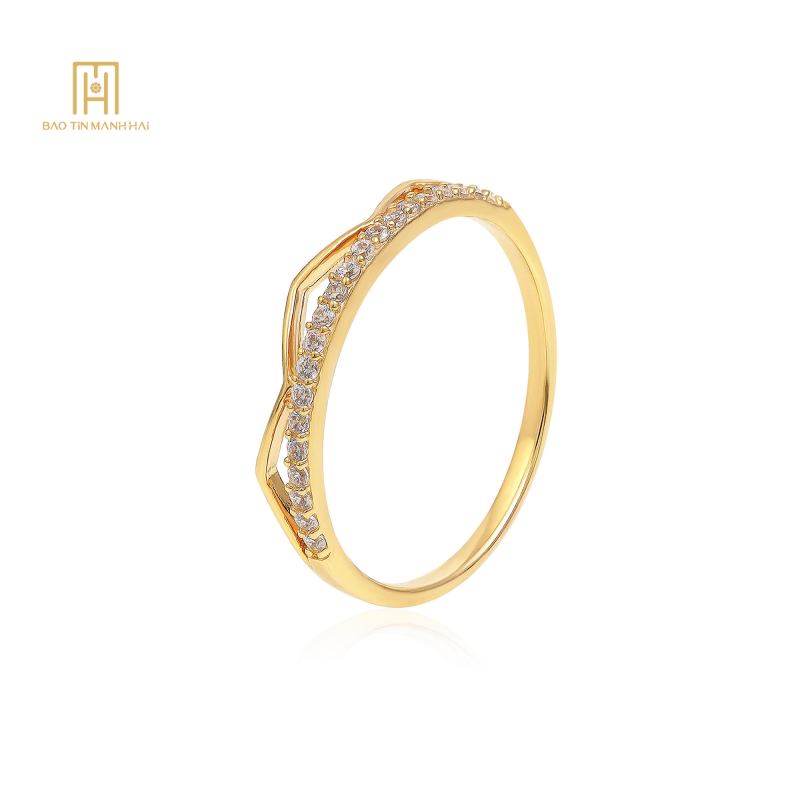 Nhẫn vàng 10k Phong Cách Ý - PYN1V10KDH-211010