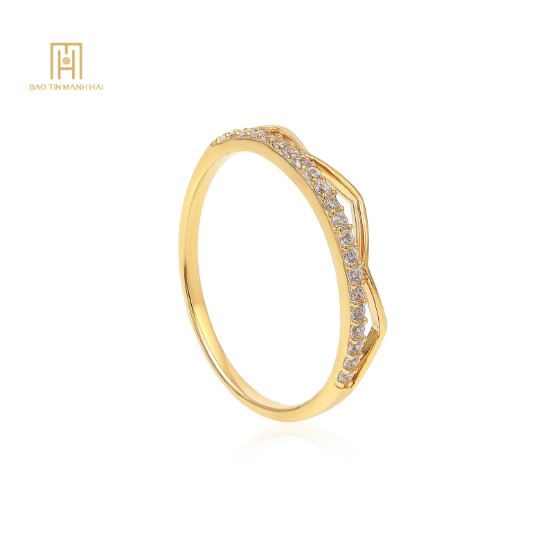 Nhẫn vàng 10k Phong Cách Ý - PYN1V10KDH-211010