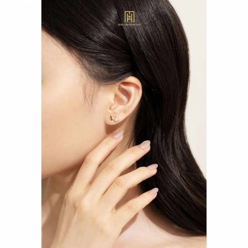 Bông tai phong cách Ý PYBTV10KDH-504015