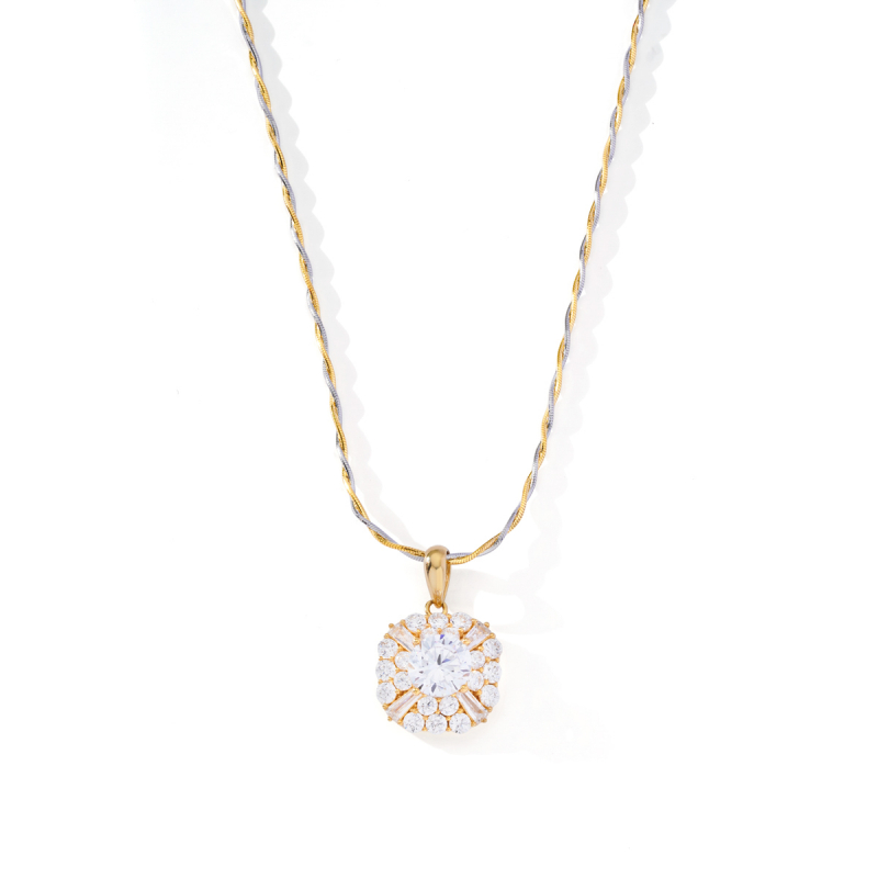 Mặt dây phong cách Ý PYMAV10CZH-410007