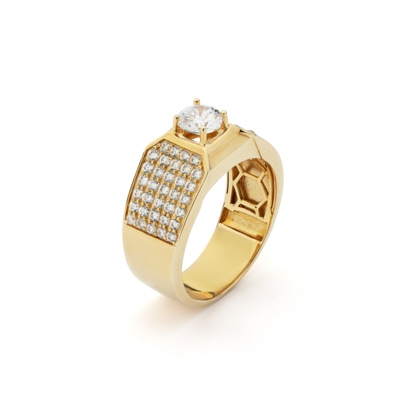 Nhẫn phong cách Ý. PYN1V10CZH-409061