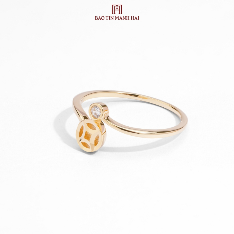 Nhẫn phong cách Ý. PYN1V10CZH-602004