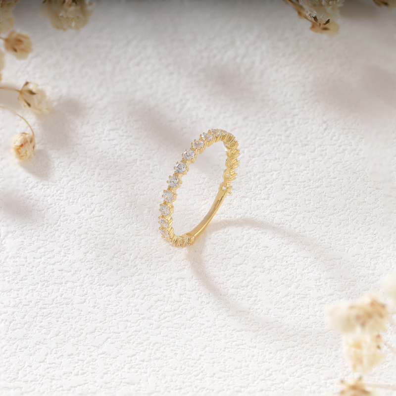 Nhẫn vàng phong cách Ý PYN1V10KDH-502005