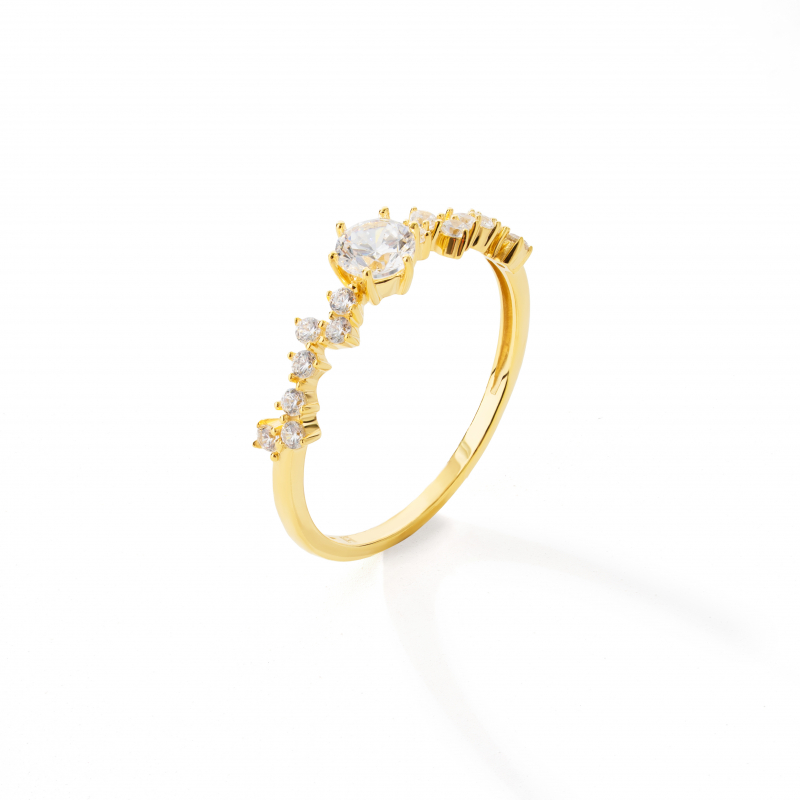 Nhẫn phong cách Ý. PYN1V10CZH-511022