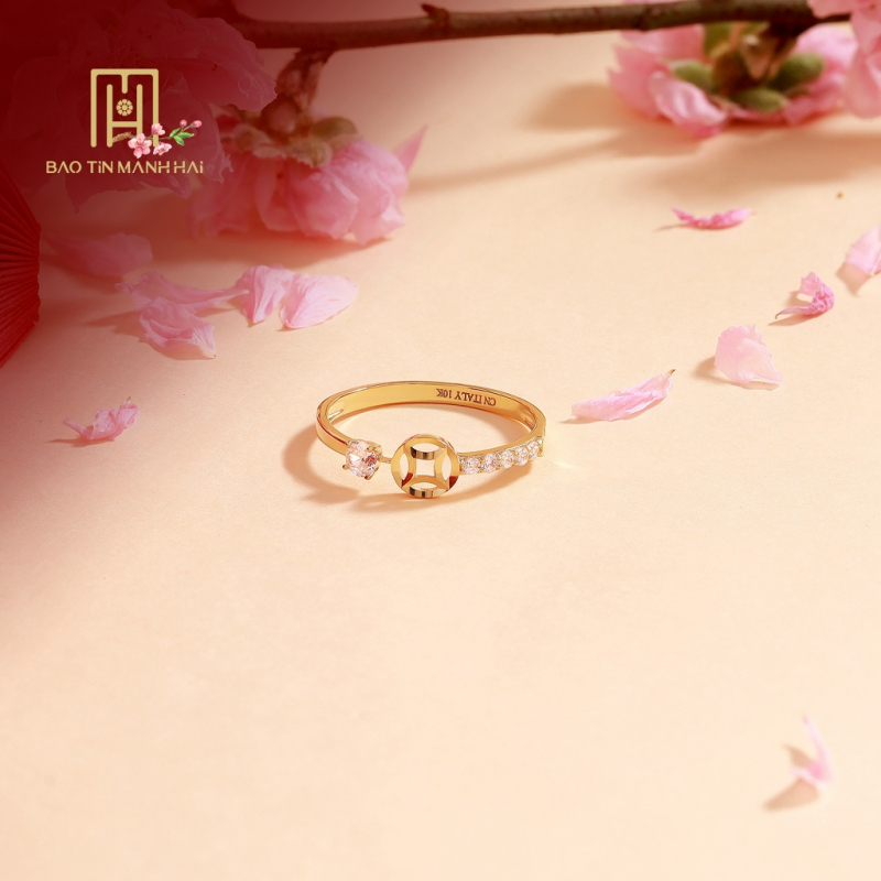 Nhẫn kim tiền PYN1V10CZH-401001