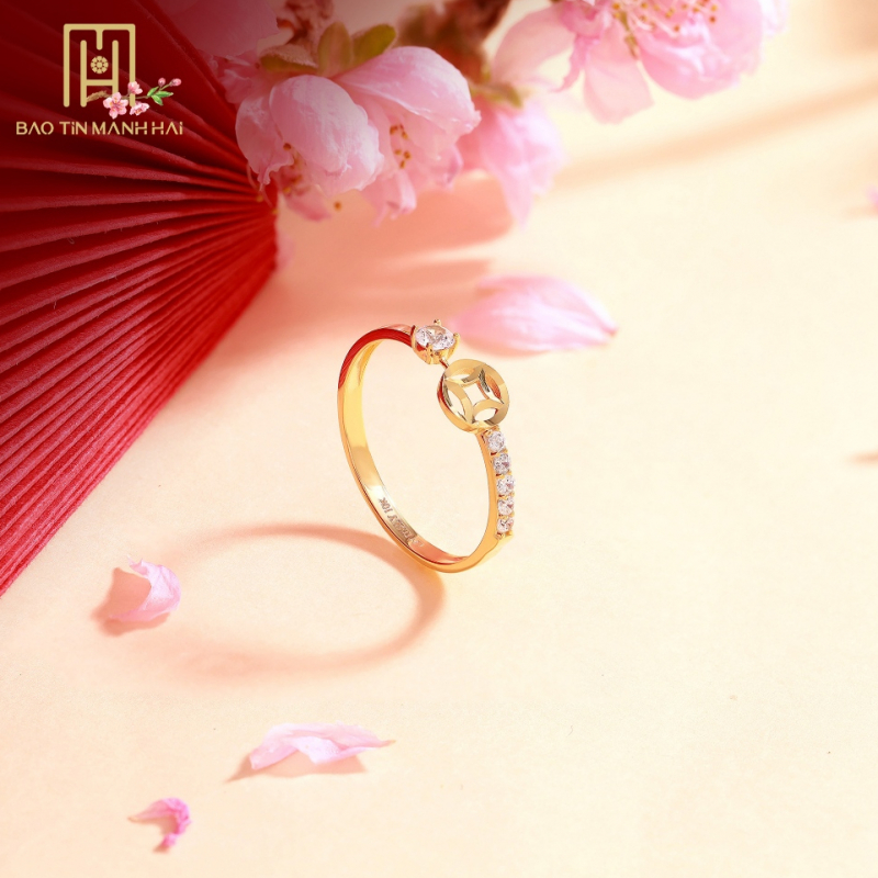 Nhẫn kim tiền PYN1V10CZH-401001